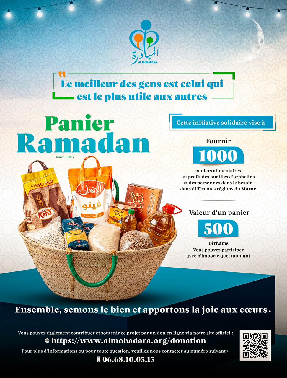 Ramadan 2026-Ensemble, partageons l’espoir