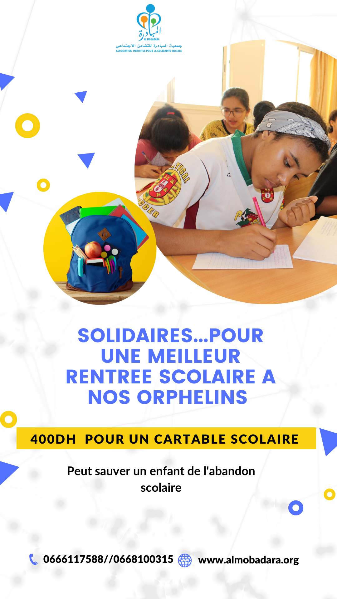 Ensemble...pour une rentrée scolaire réussie aux orphelins