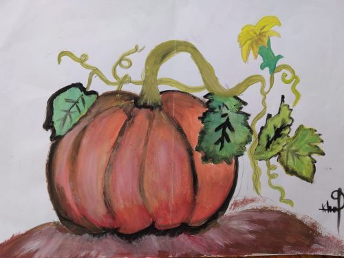 Dessin de l'orpheline Khadija Welji