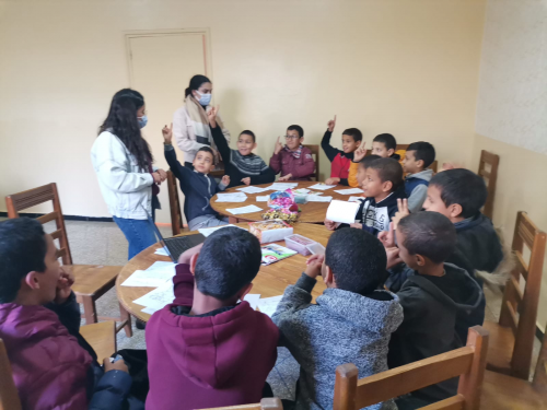 lancement projet de lecture à l'orphelinat Dar Mobdioune